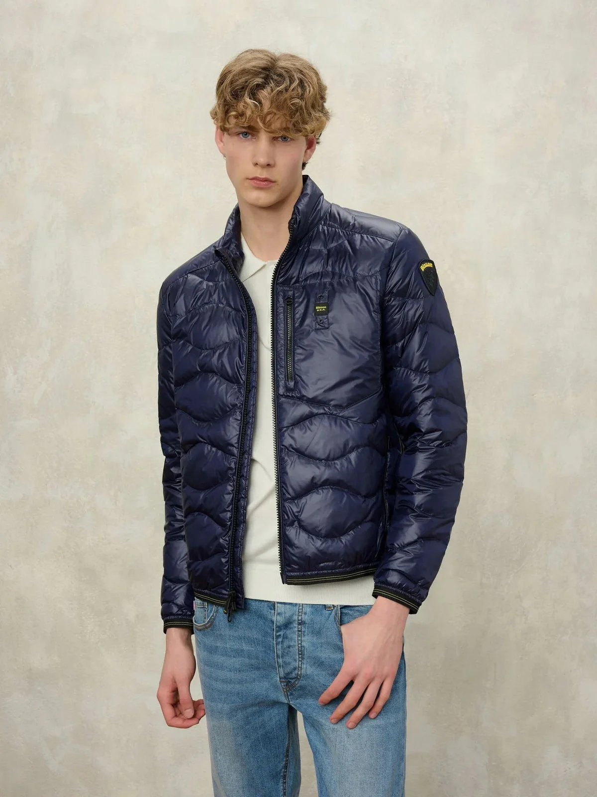 BLAUER Piumino Uomo Daniel 26SBLUC03178 006719 888 Blu - Image 5