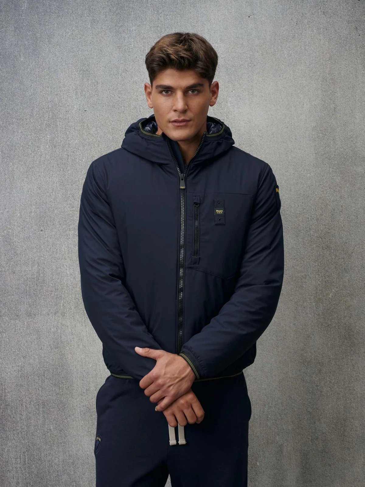 BLAUER Piumino Uomo DERRY 24WBLUC08033 005480 888 Blu - Image 2