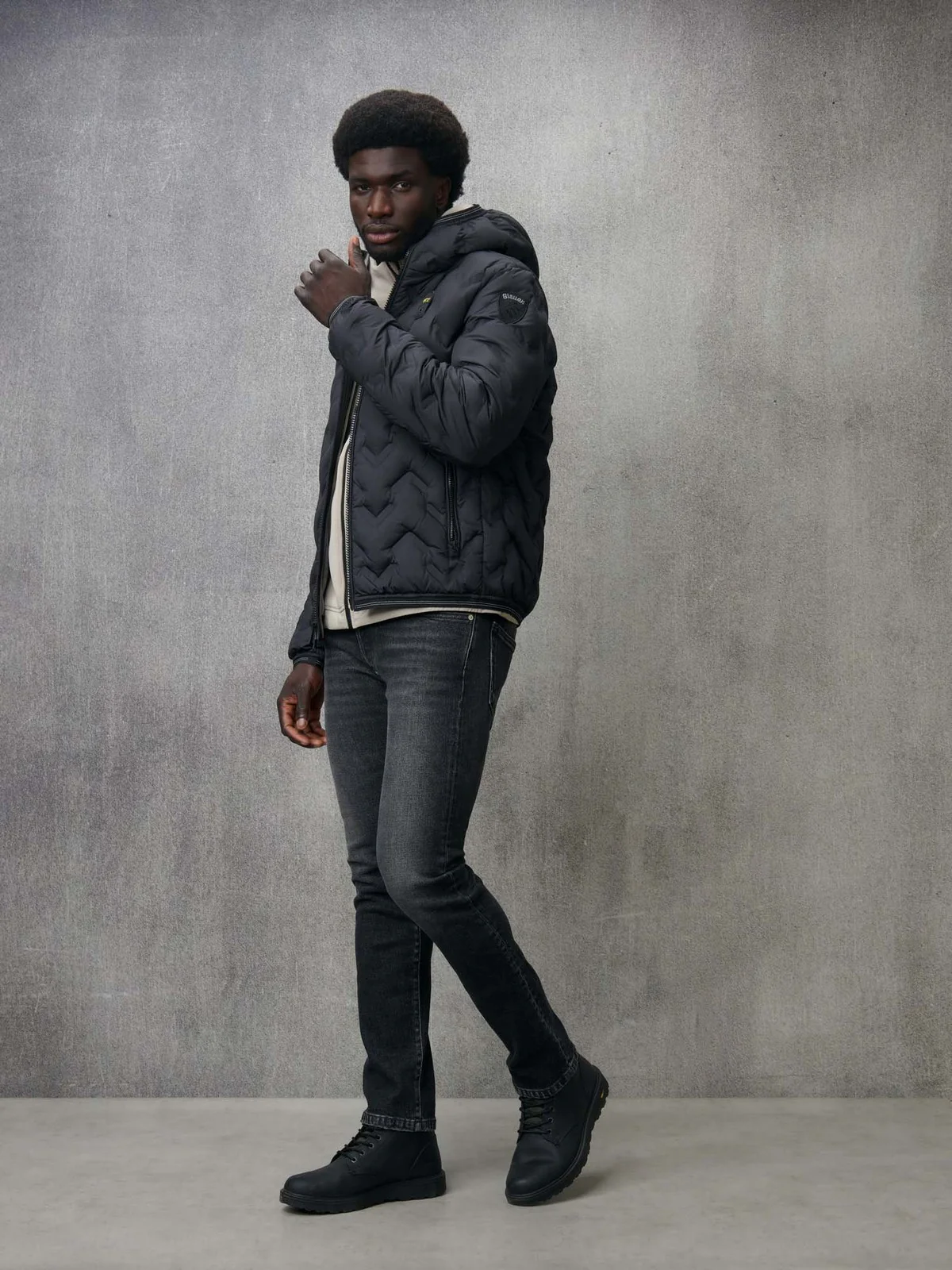 BLAUER Piumino Uomo PIER 24WBLUC03125 006952 999 Nero - Image 4