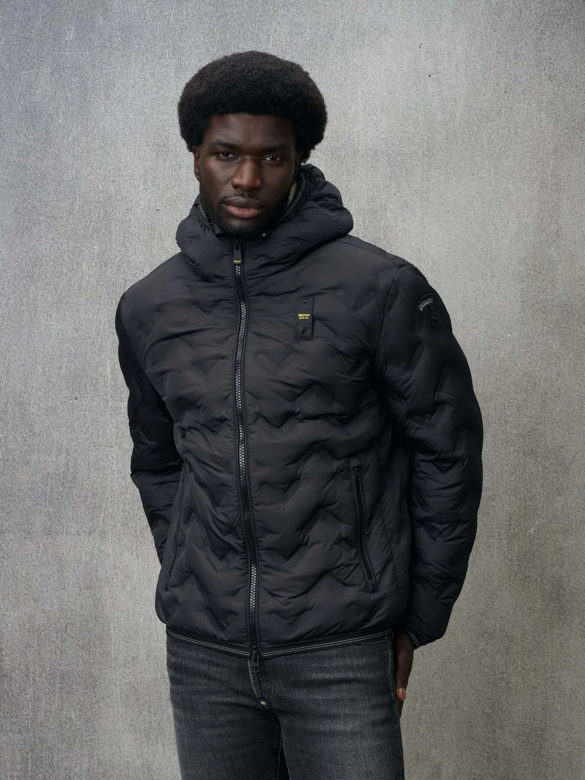 BLAUER Piumino Uomo PIER 24WBLUC03125 006952 999 Nero - Image 5
