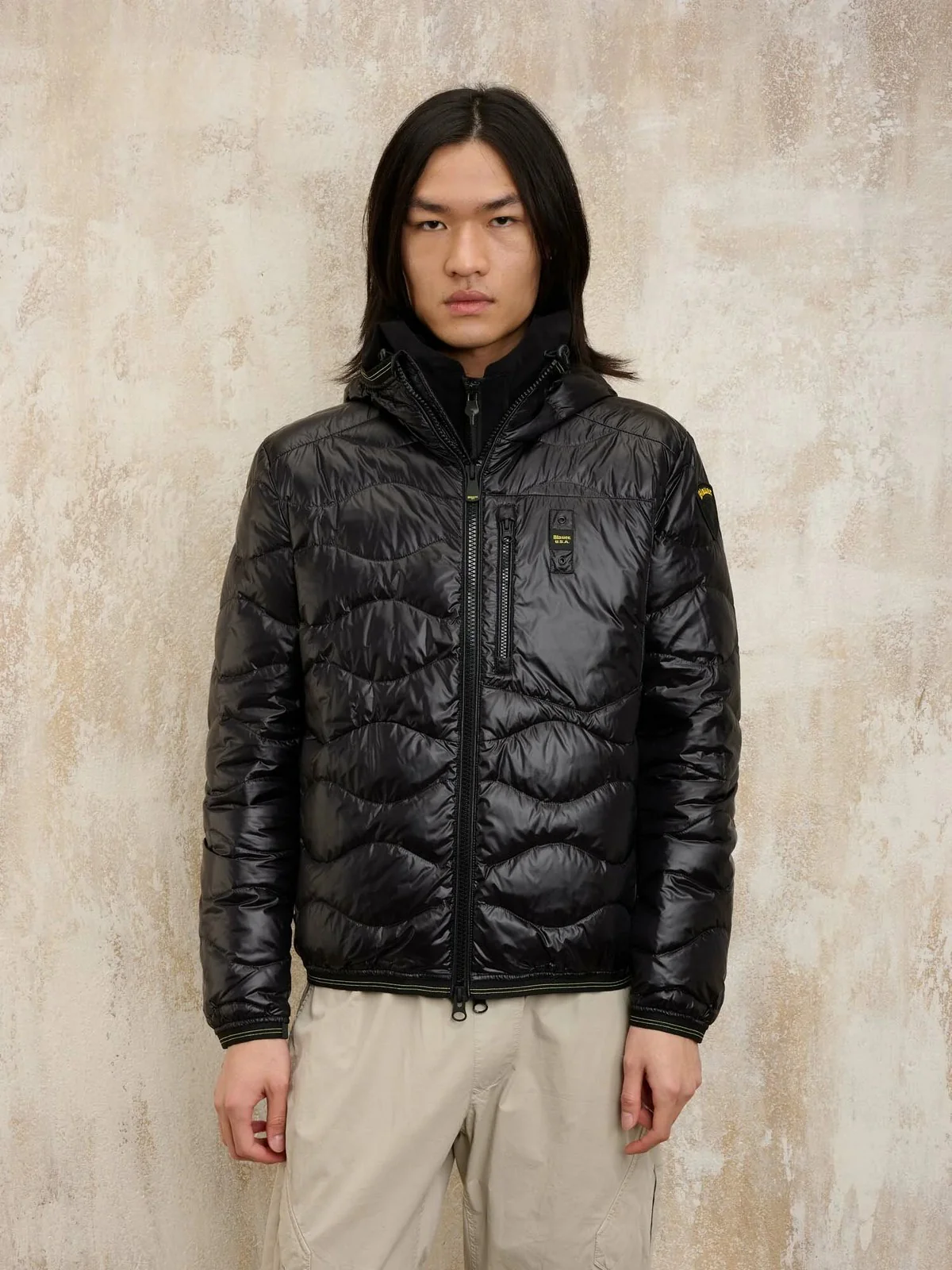 BLAUER Piumino Uomo WAVE 25SBLUC03012 006719 999 Nero - Image 3