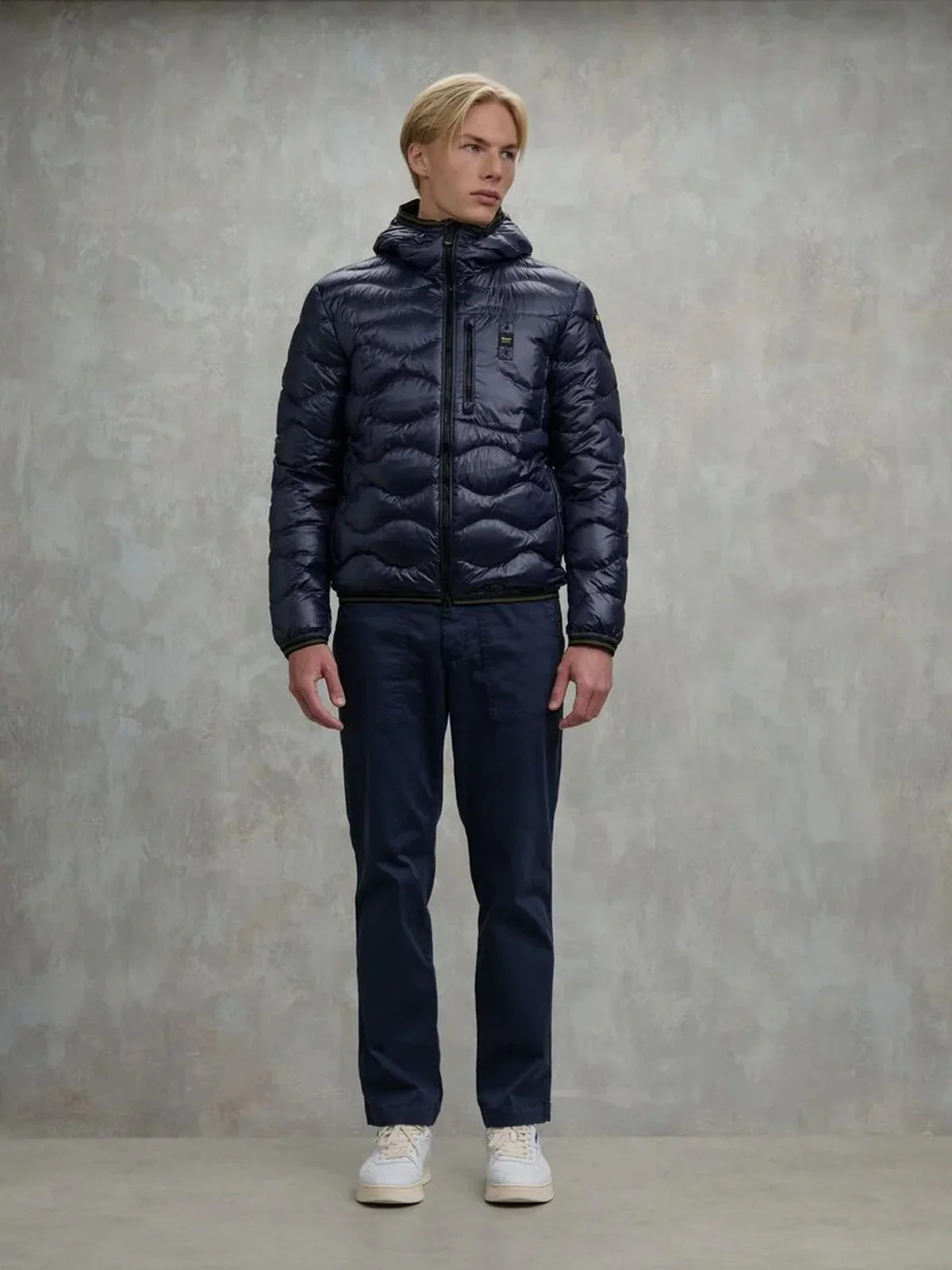 BLAUER Piumino Uomo WAVE 25WBLUC03074 006355 888 Blu - Image 4