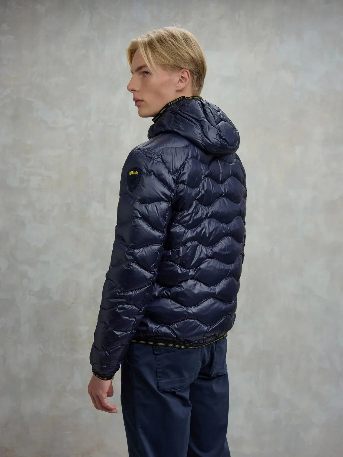 BLAUER Piumino Uomo WAVE 25WBLUC03074 006355 888 Blu - Image 5