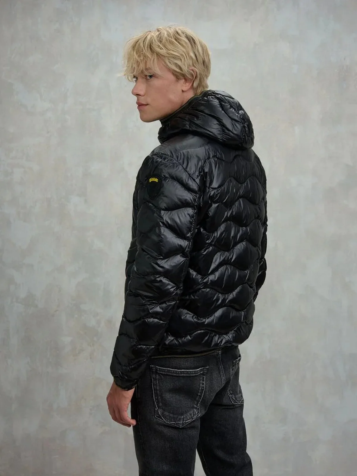 BLAUER Piumino Uomo WAVE 25WBLUC03074 A06355 999 Nero - Image 3