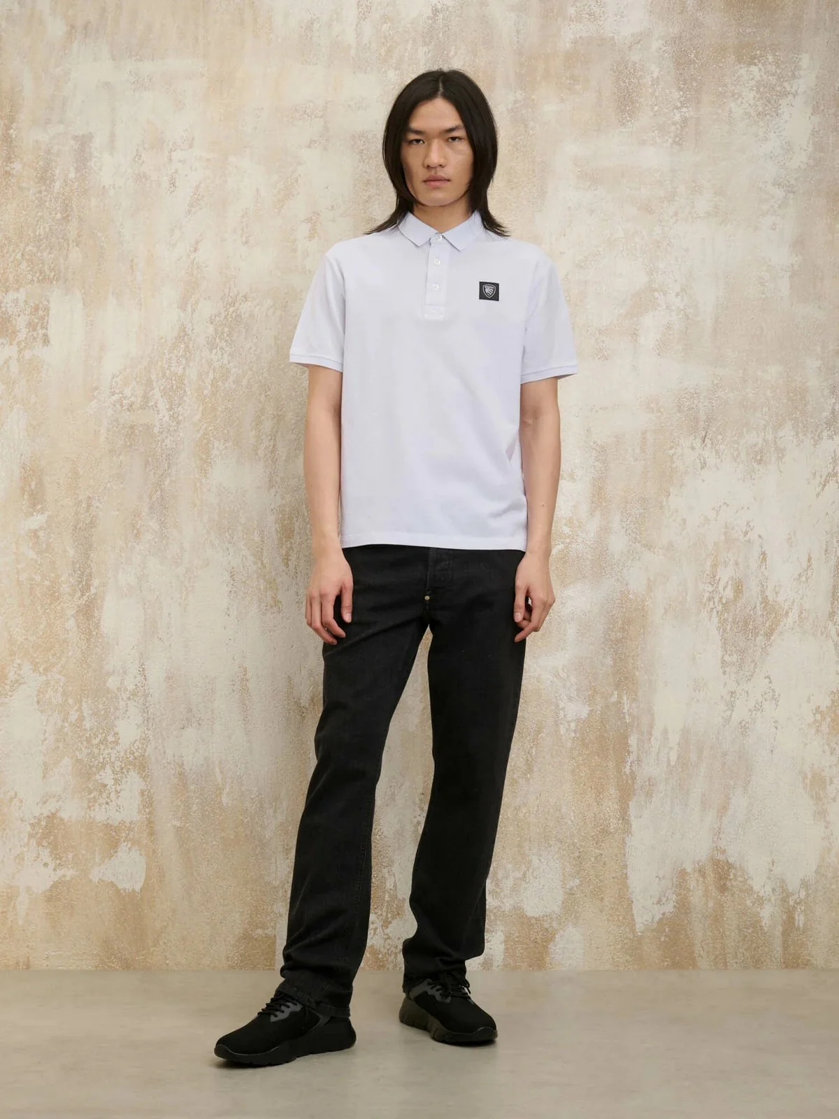 BLAUER Polo Uomo ALBAN 25SBLUT02309 007125 100 Bianco - Image 2