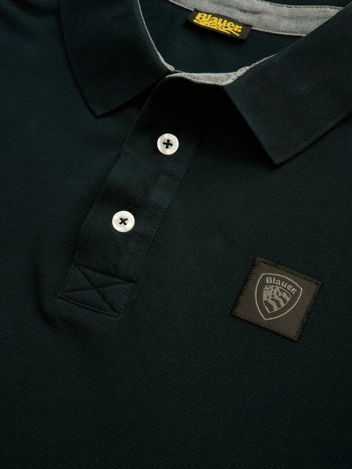 BLAUER Polo Uomo ALBAN 25SBLUT02309 007125 999 NERO - Image 2