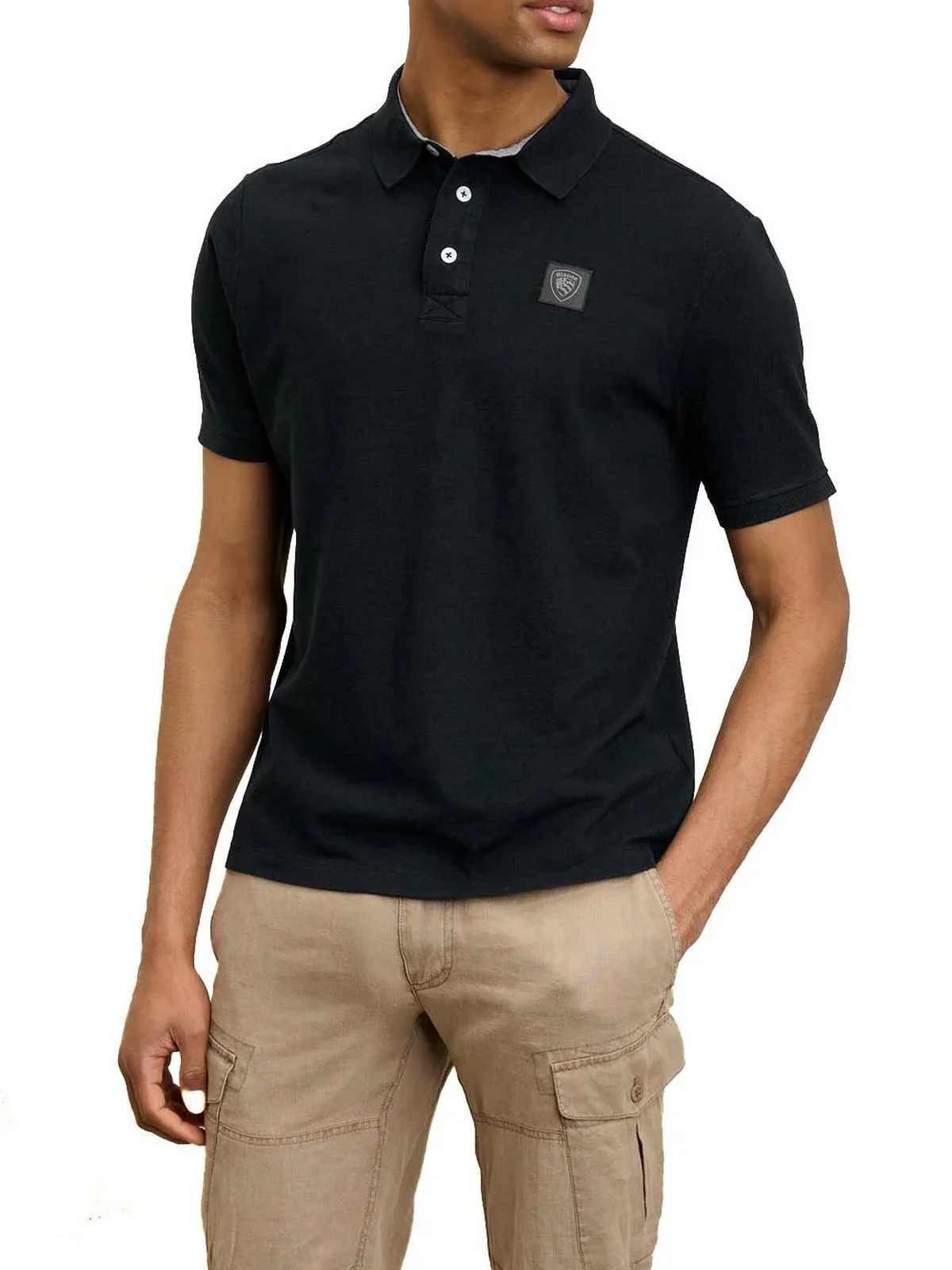 BLAUER Polo Uomo ALBAN 25SBLUT02309 007125 999 NERO - Image 3