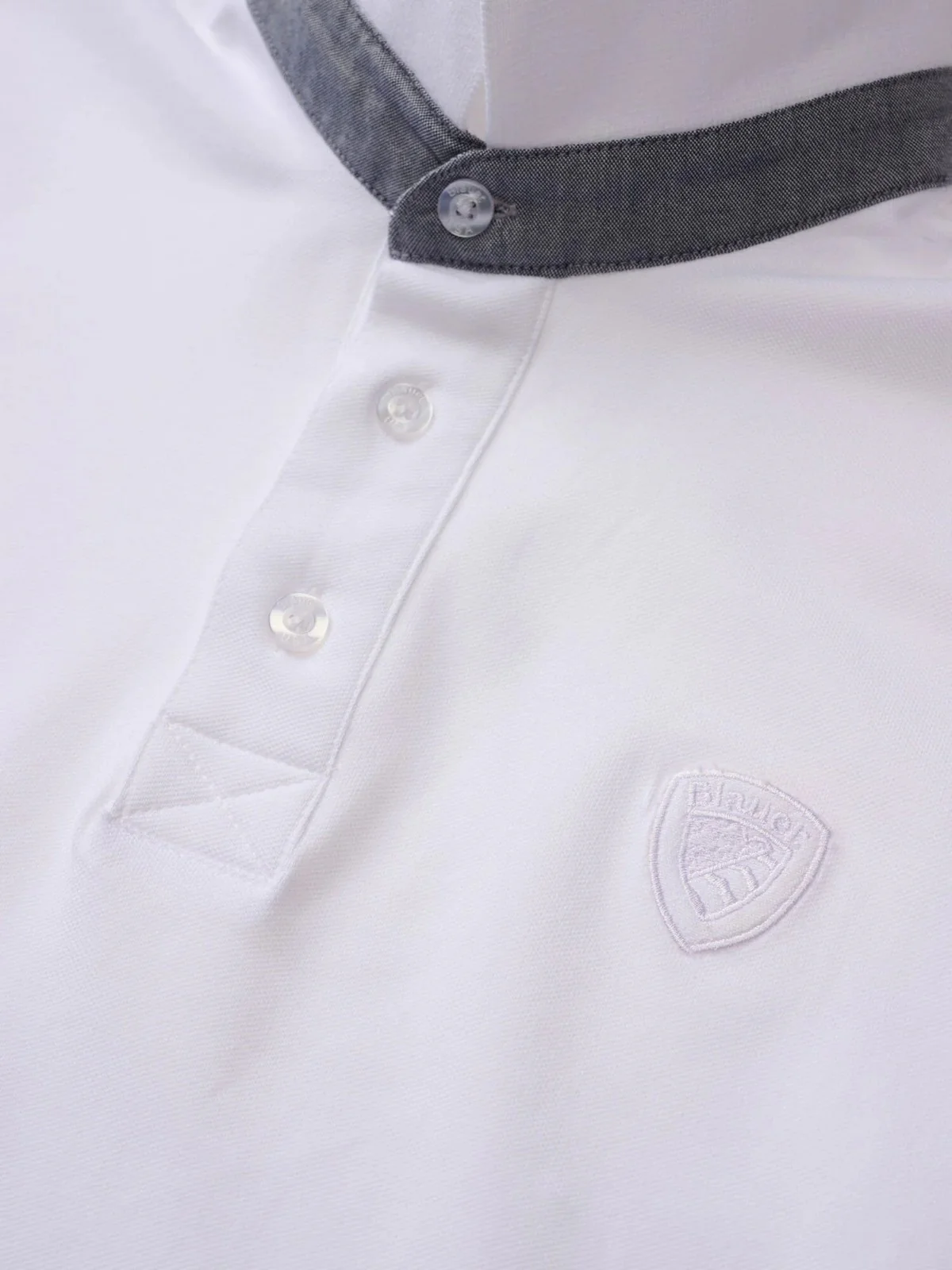 BLAUER Polo Uomo PHILP 26SBLUT02321 007481 100 BIANCO OTTICO - Image 2