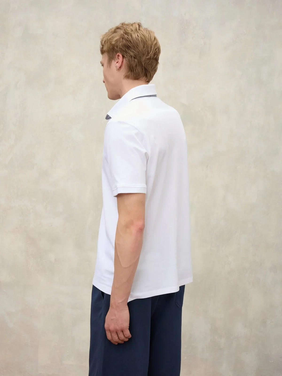 BLAUER Polo Uomo PHILP 26SBLUT02321 007481 100 BIANCO OTTICO - Image 3