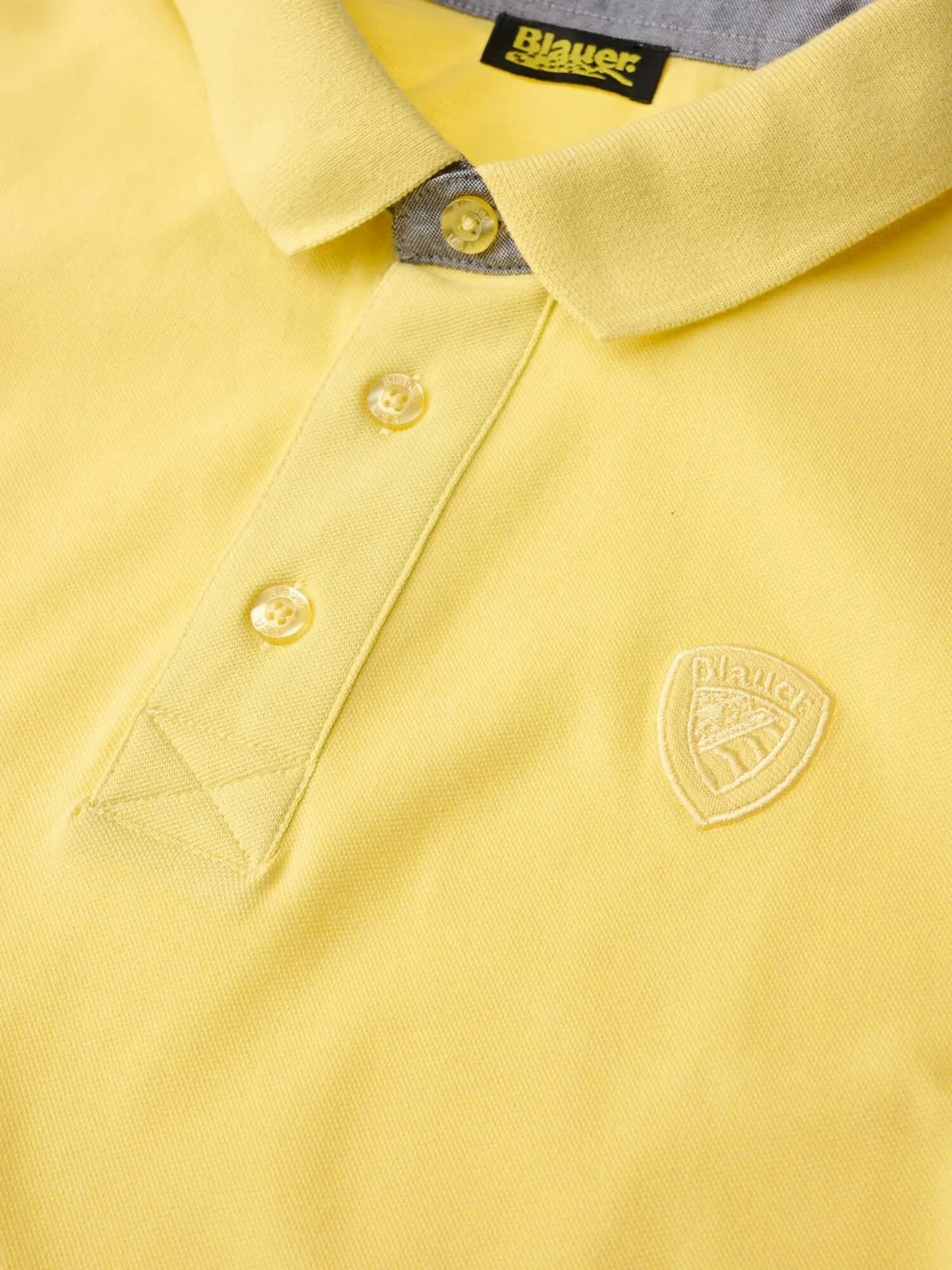 BLAUER Polo Uomo PHILP 26SBLUT02321 007481 234 YELLOW 234 - Image 2