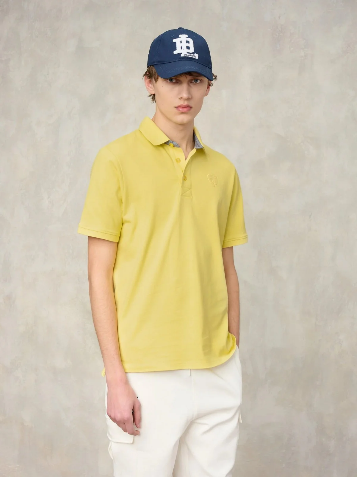 BLAUER Polo Uomo PHILP 26SBLUT02321 007481 234 YELLOW 234 - Image 4