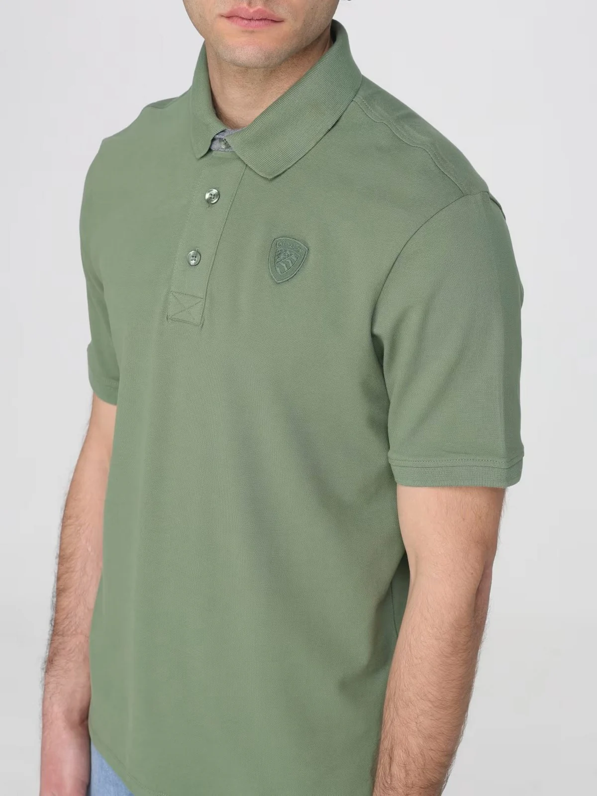 BLAUER Polo Uomo PHILP 26SBLUT02321 007481 60F GREEN 60F - Image 3