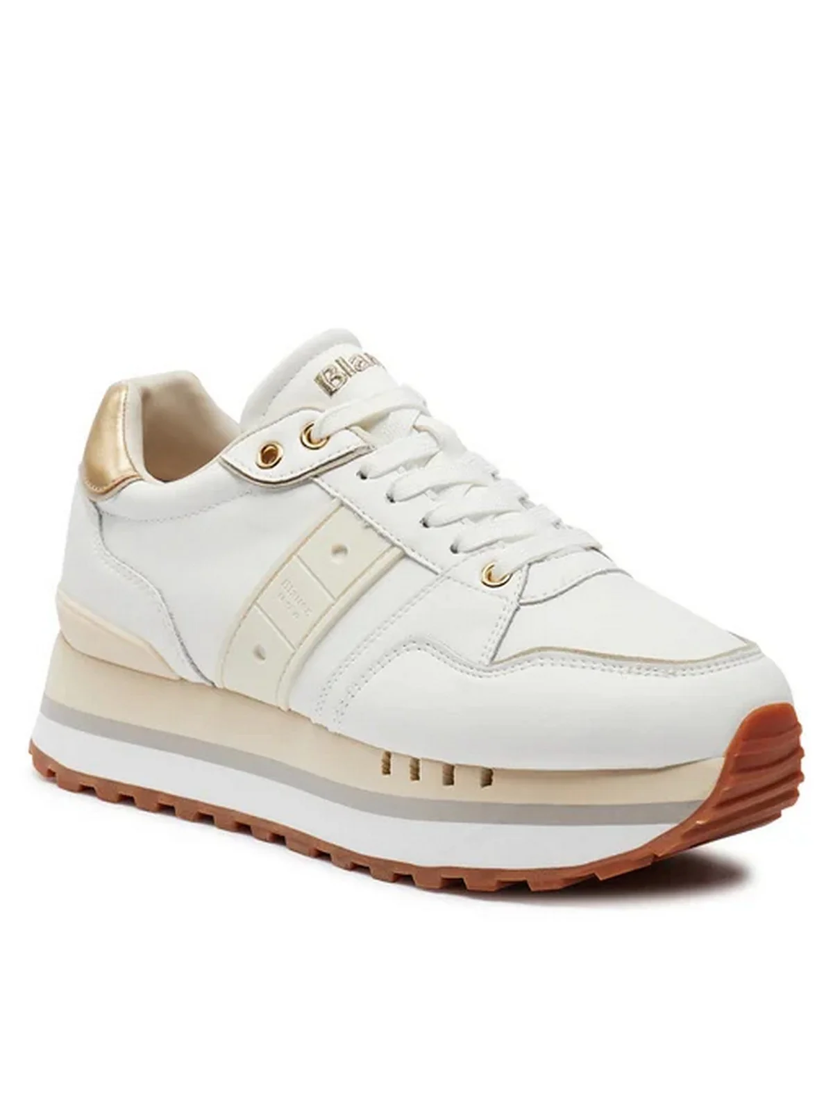 BLAUER Sneaker Donna EPPS01 S4EPPS01/LEA WHI Bianco - Image 2