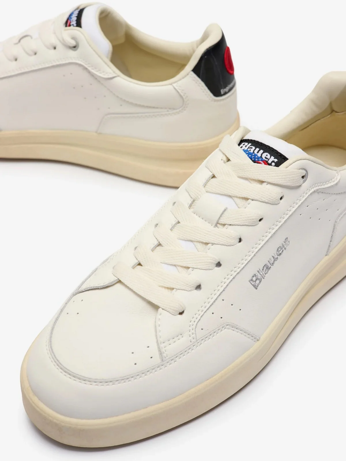 BLAUER Sneaker Uomo KYOTO01 S6KYOTO01/VIN WHI/BLK WHITE/BLACK - Image 3