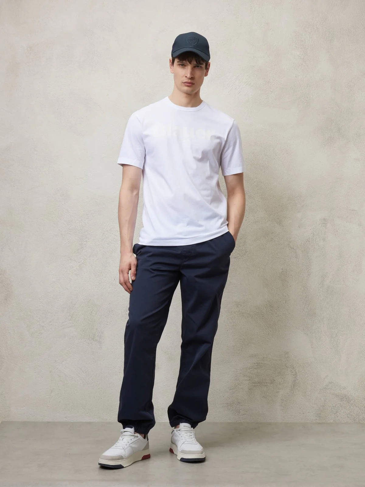 BLAUER T-Shirt e Polo Uomo  24SBLUH02142 004547 100 Bianco - Image 3
