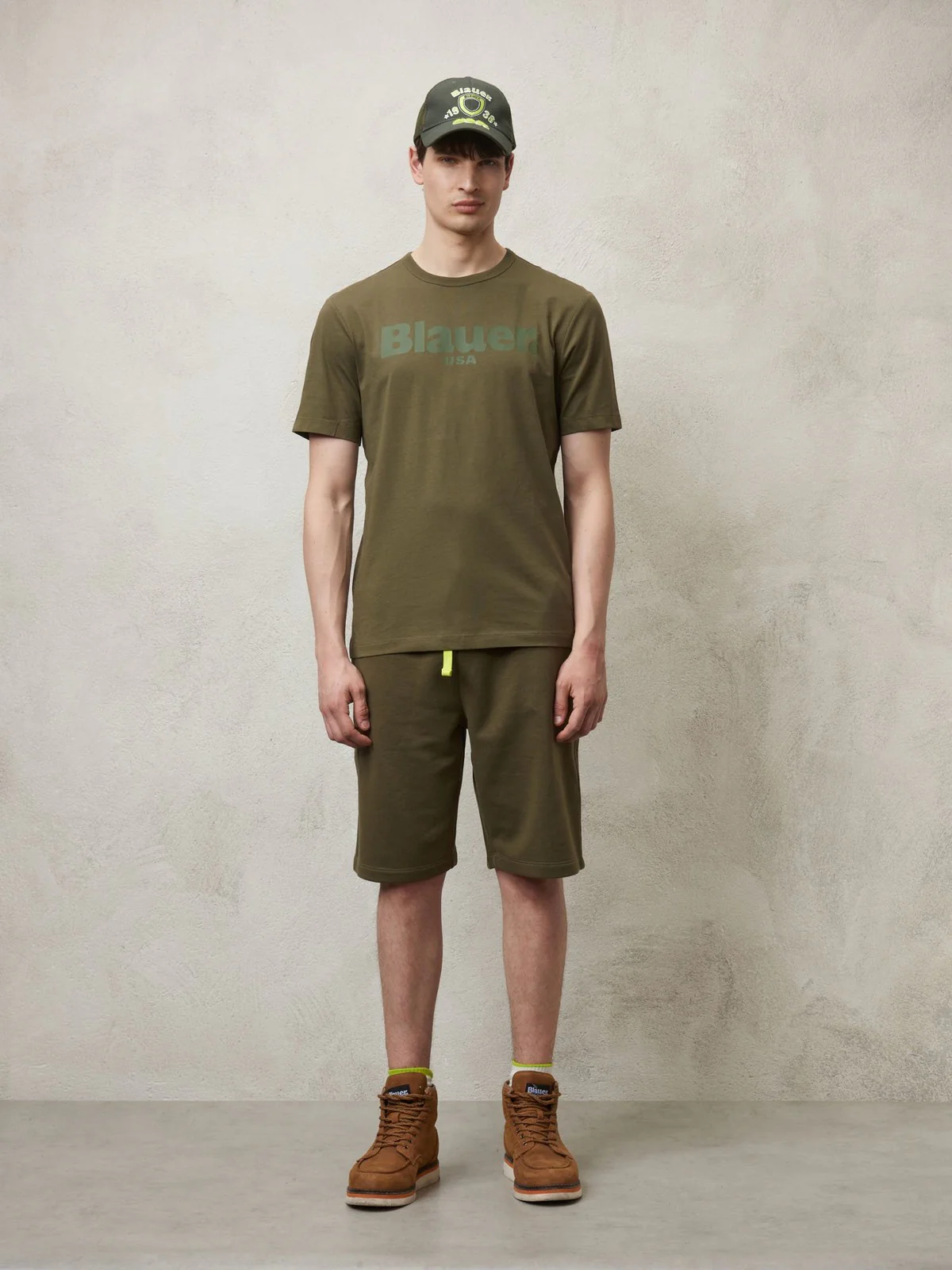 BLAUER T-Shirt e Polo Uomo  24SBLUH02142 004547 685 Verde - Image 2