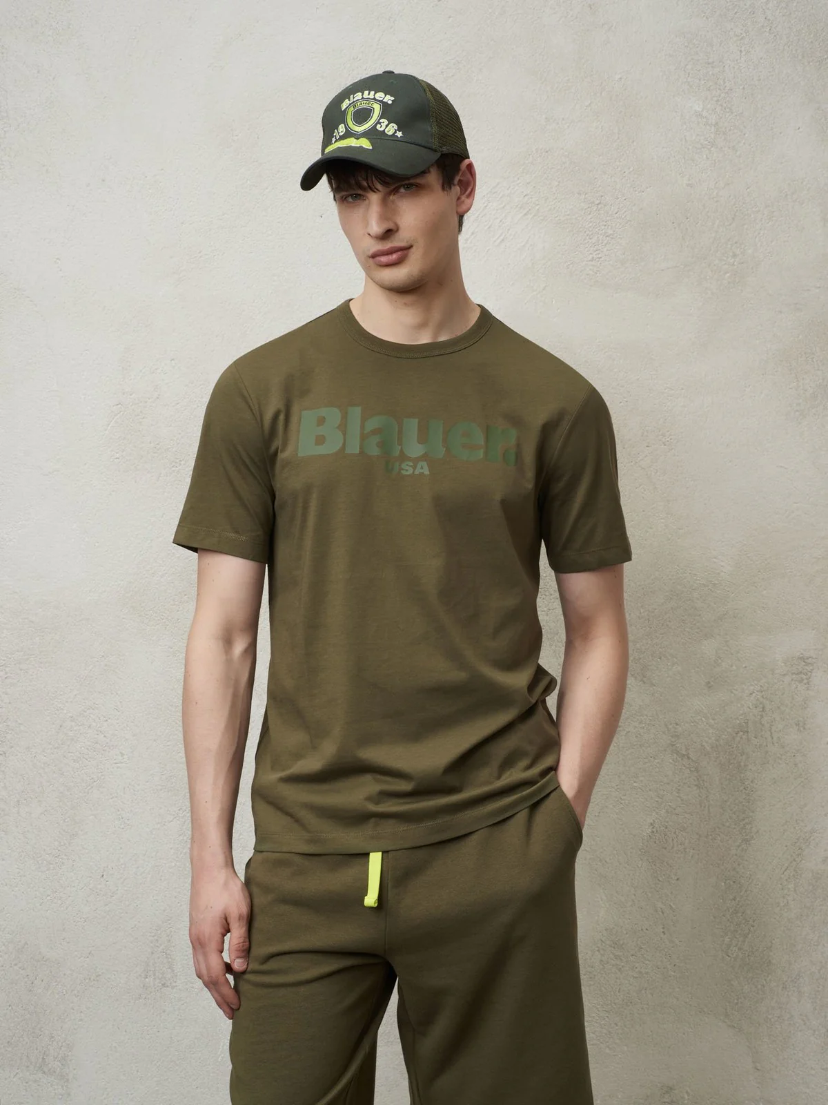 BLAUER T-Shirt e Polo Uomo  24SBLUH02142 004547 685 Verde - Image 5