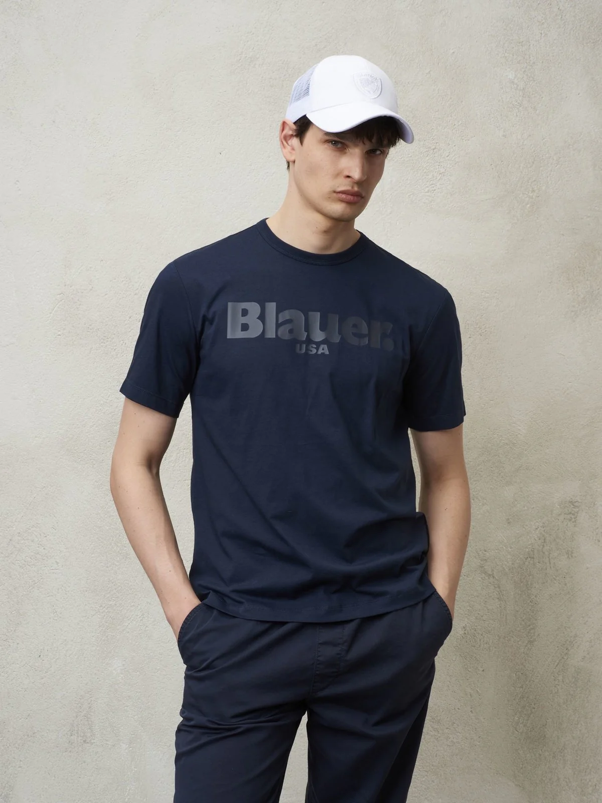 BLAUER T-Shirt e Polo Uomo 24SBLUH02142 004547 888 Blu - Image 2