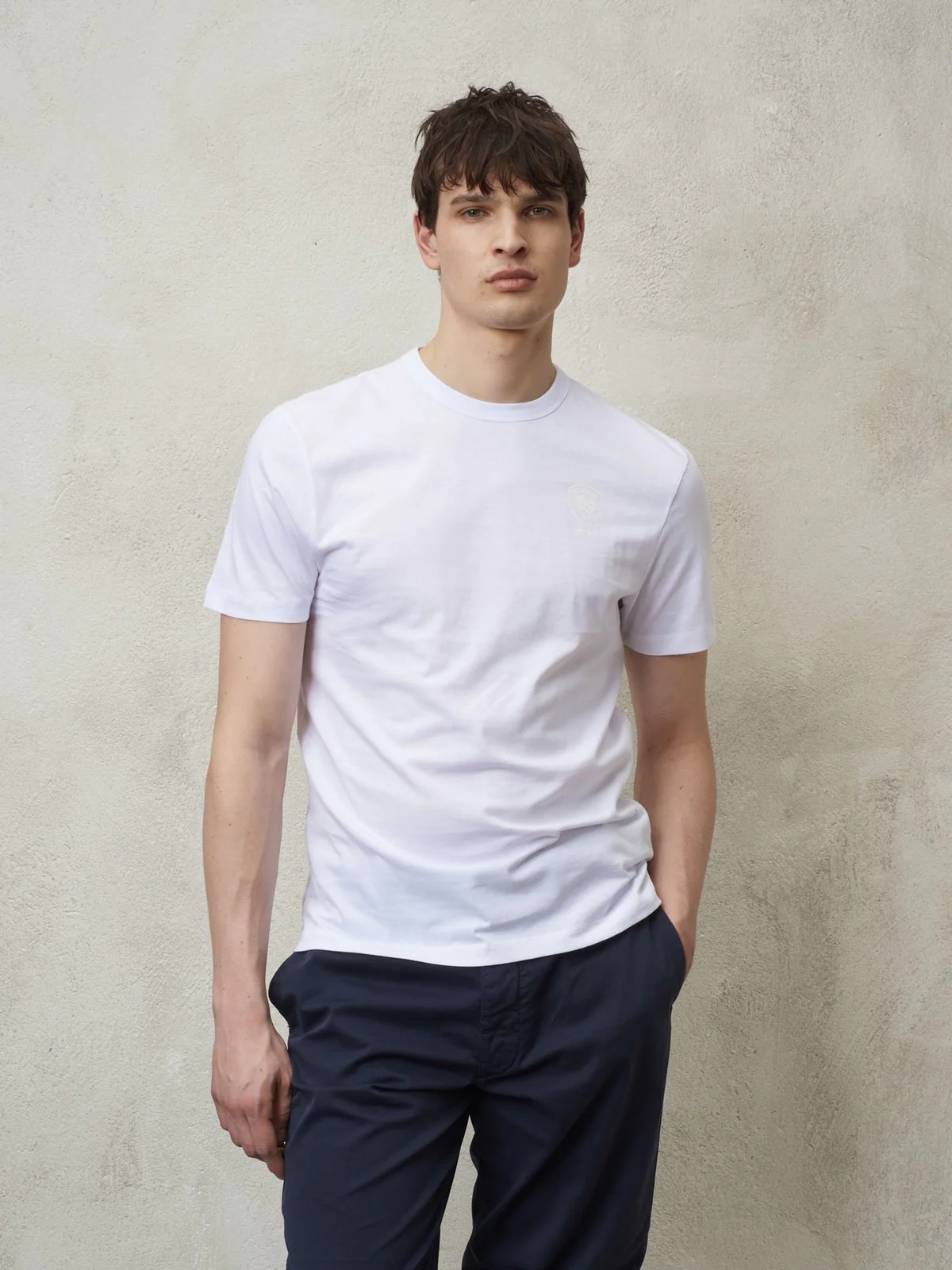 BLAUER T-Shirt e Polo Uomo 24SBLUH02143 004547 100 Bianco - Image 2