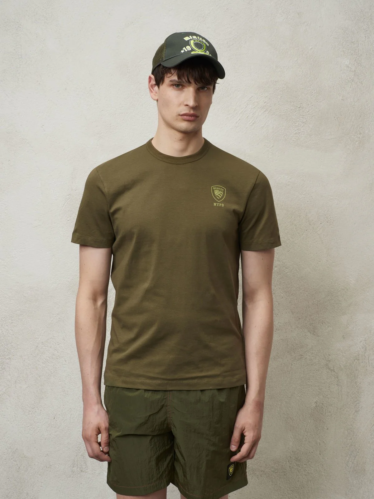 BLAUER T-Shirt e Polo Uomo  24SBLUH02143 004547 685 Verde - Image 3