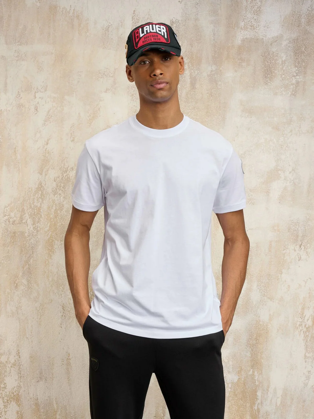 BLAUER T-shirt Uomo Anthony 25SBLUH02275 007100 100 Bianco - Image 3
