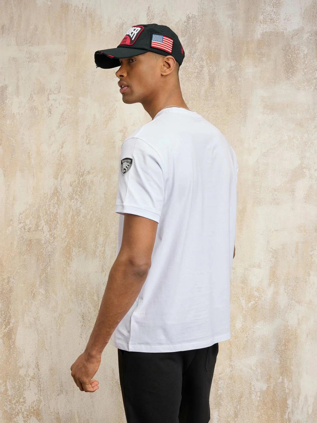 BLAUER T-shirt Uomo Anthony 25SBLUH02275 007100 100 Bianco - Image 5