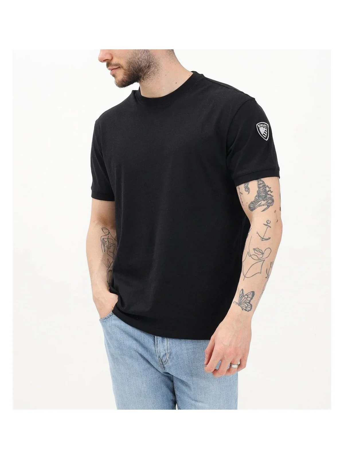 BLAUER T-shirt Uomo Anthony 25SBLUH02275 007100 999 Nero - Image 2