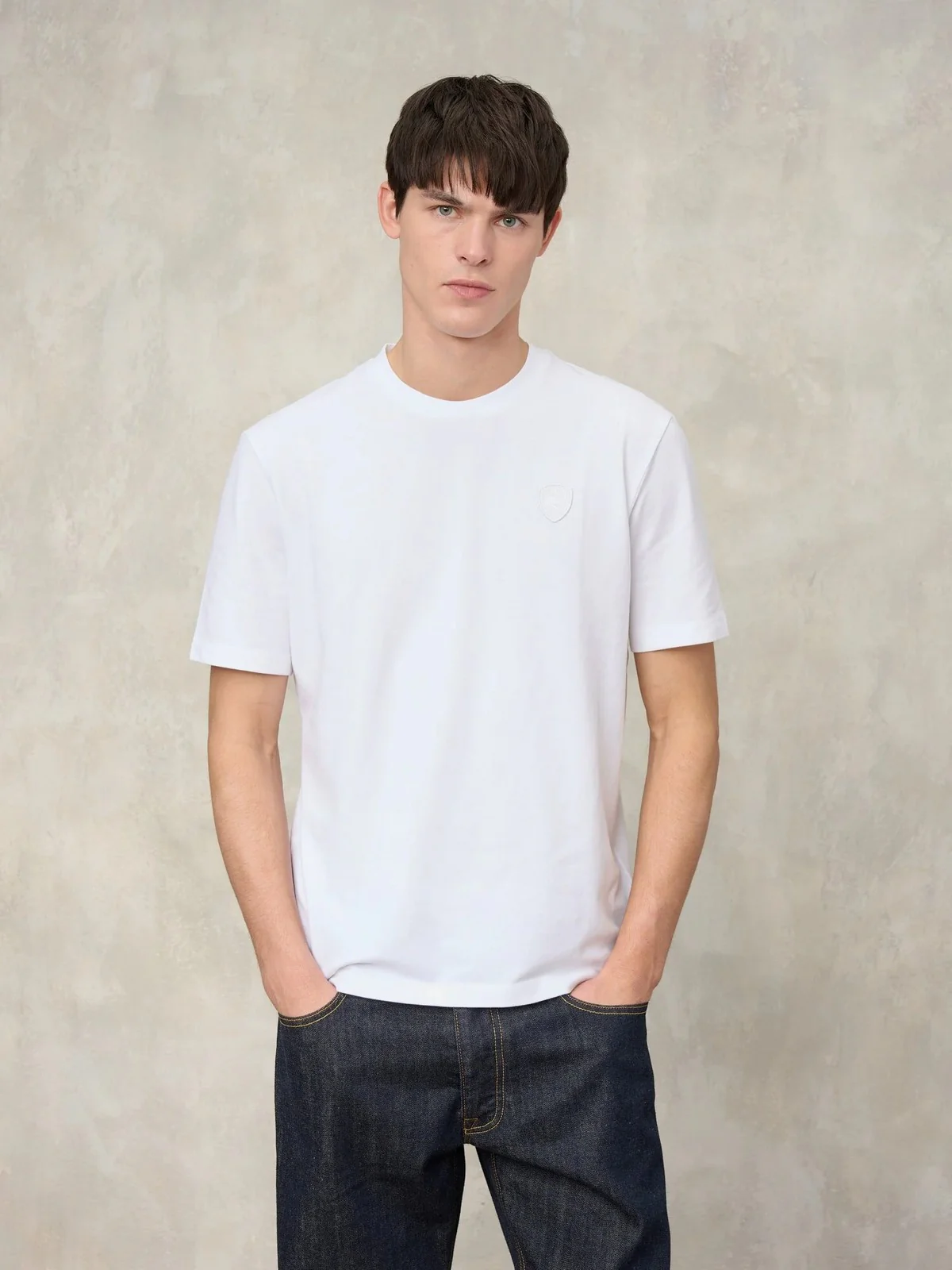 BLAUER T-shirt Uomo ATHENS 26SBLUH02306 007440 100 BIANCO OTTICO - Image 4