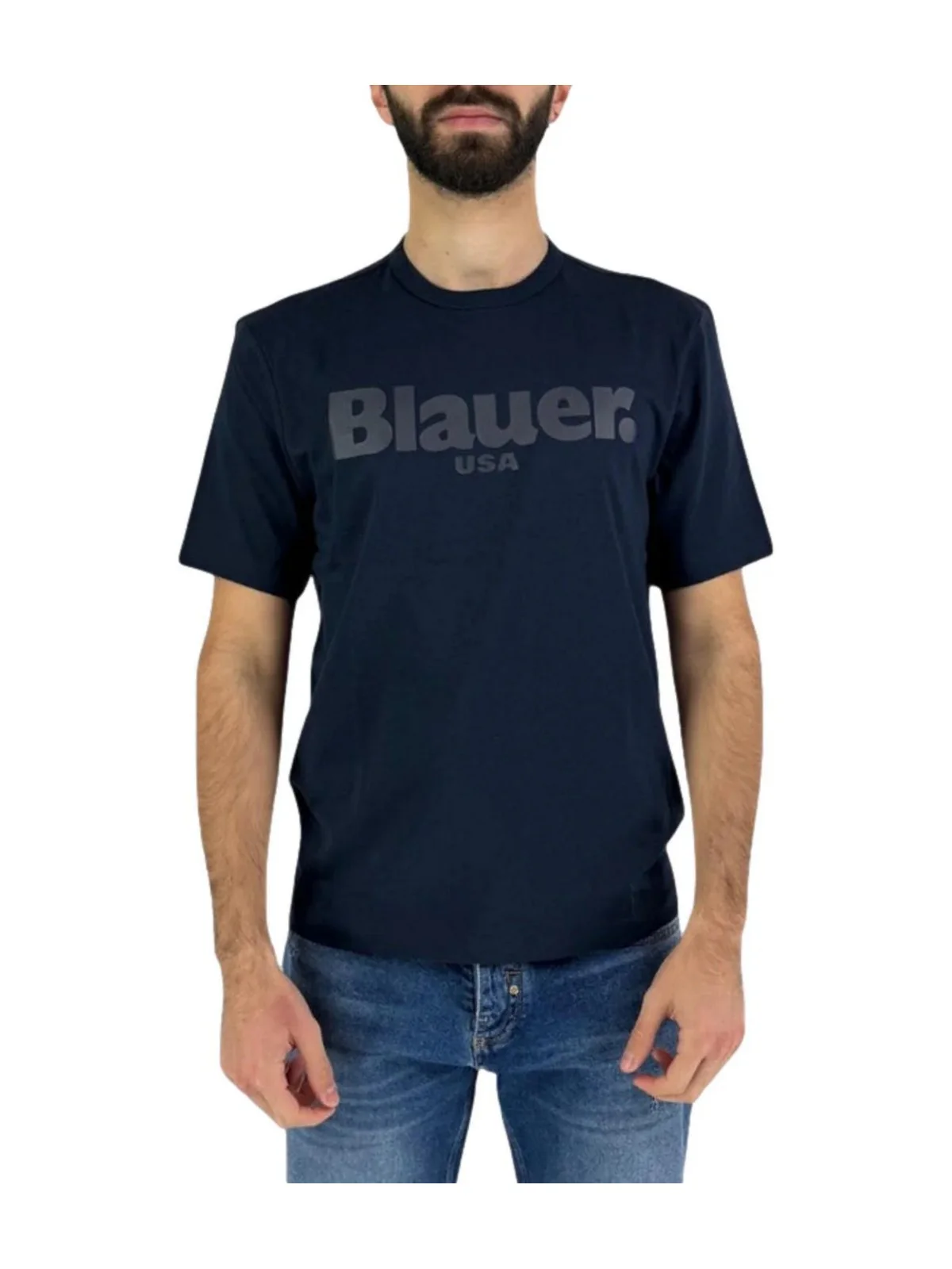 BLAUER T-shirt Uomo BOURNE 25SBLUH02191 004547 888 Blu - Image 2