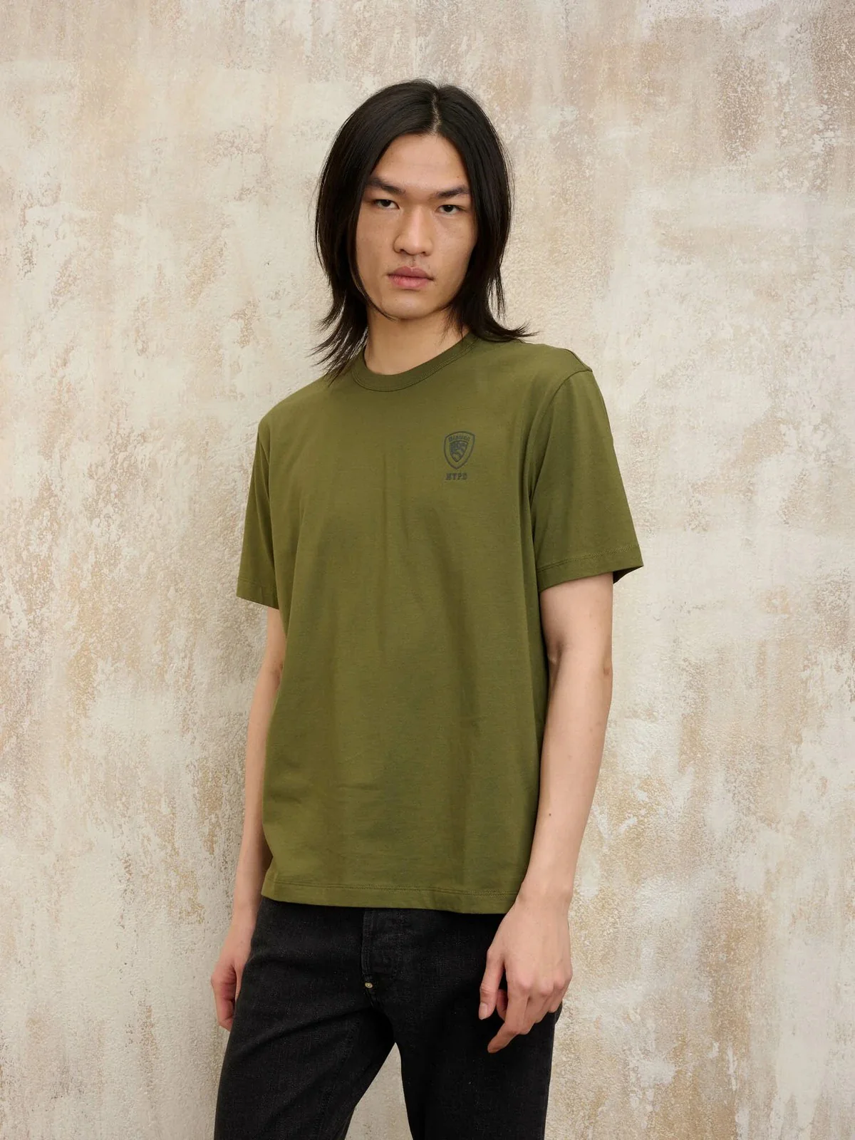 BLAUER T-shirt Uomo EUTAW 25SBLUH02193 004547 647 Verde - Image 2