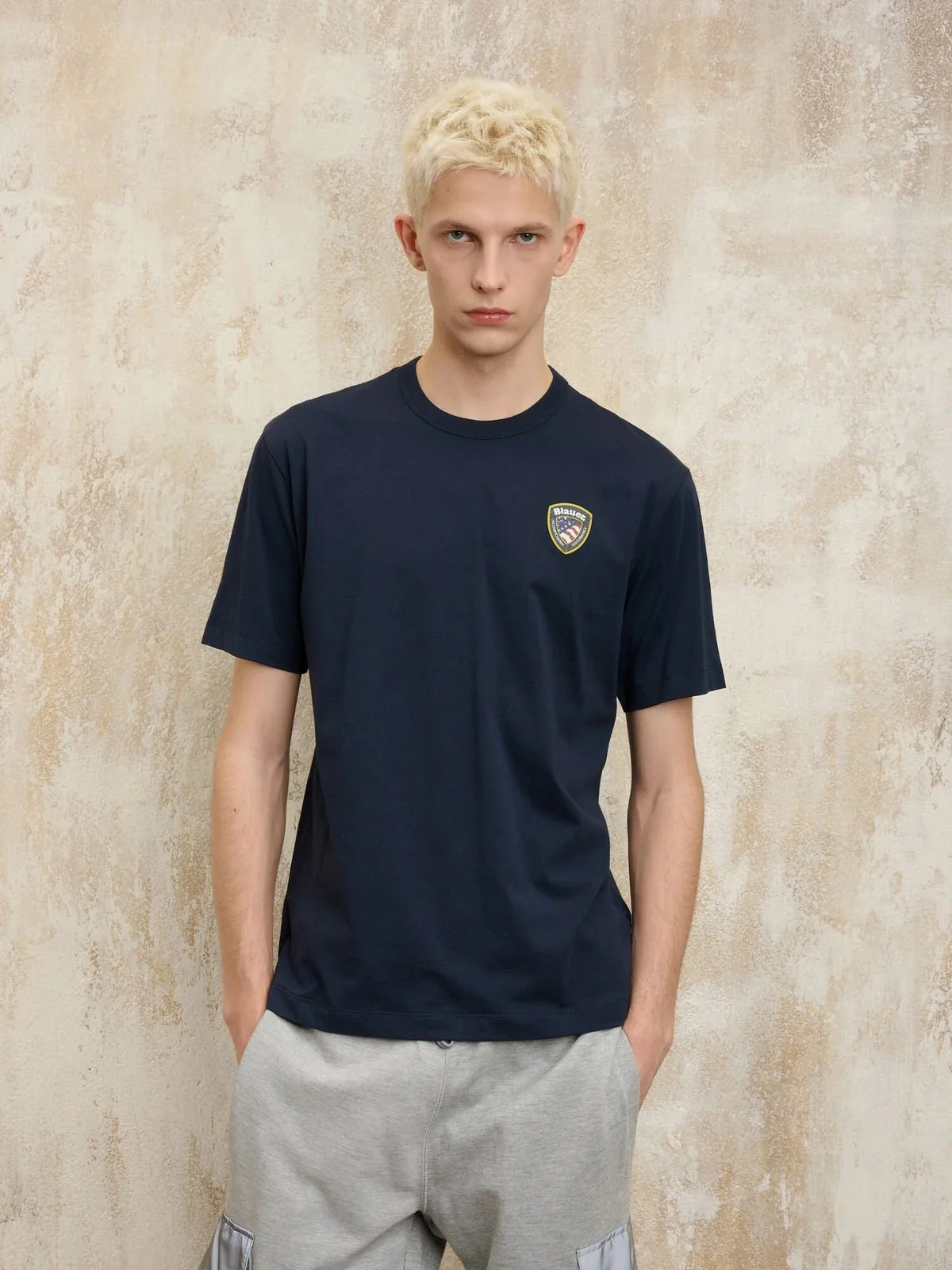 BLAUER T-shirt Uomo FAXON 25SBLUH02194 004547 888 Blu - Image 2