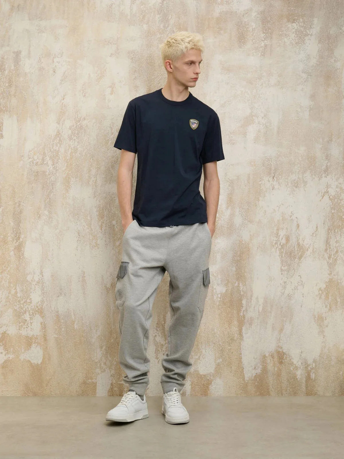 BLAUER T-shirt Uomo FAXON 25SBLUH02194 004547 888 Blu - Image 3