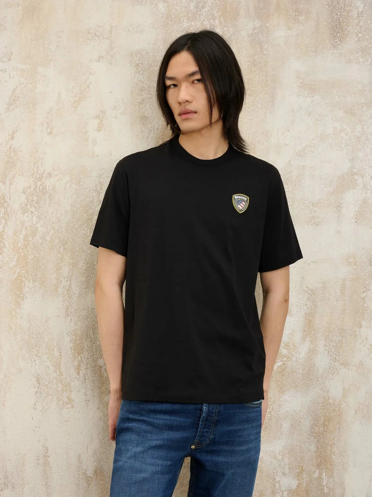 BLAUER T-shirt Uomo FAXON 25SBLUH02194 004547 999 Nero - Image 3