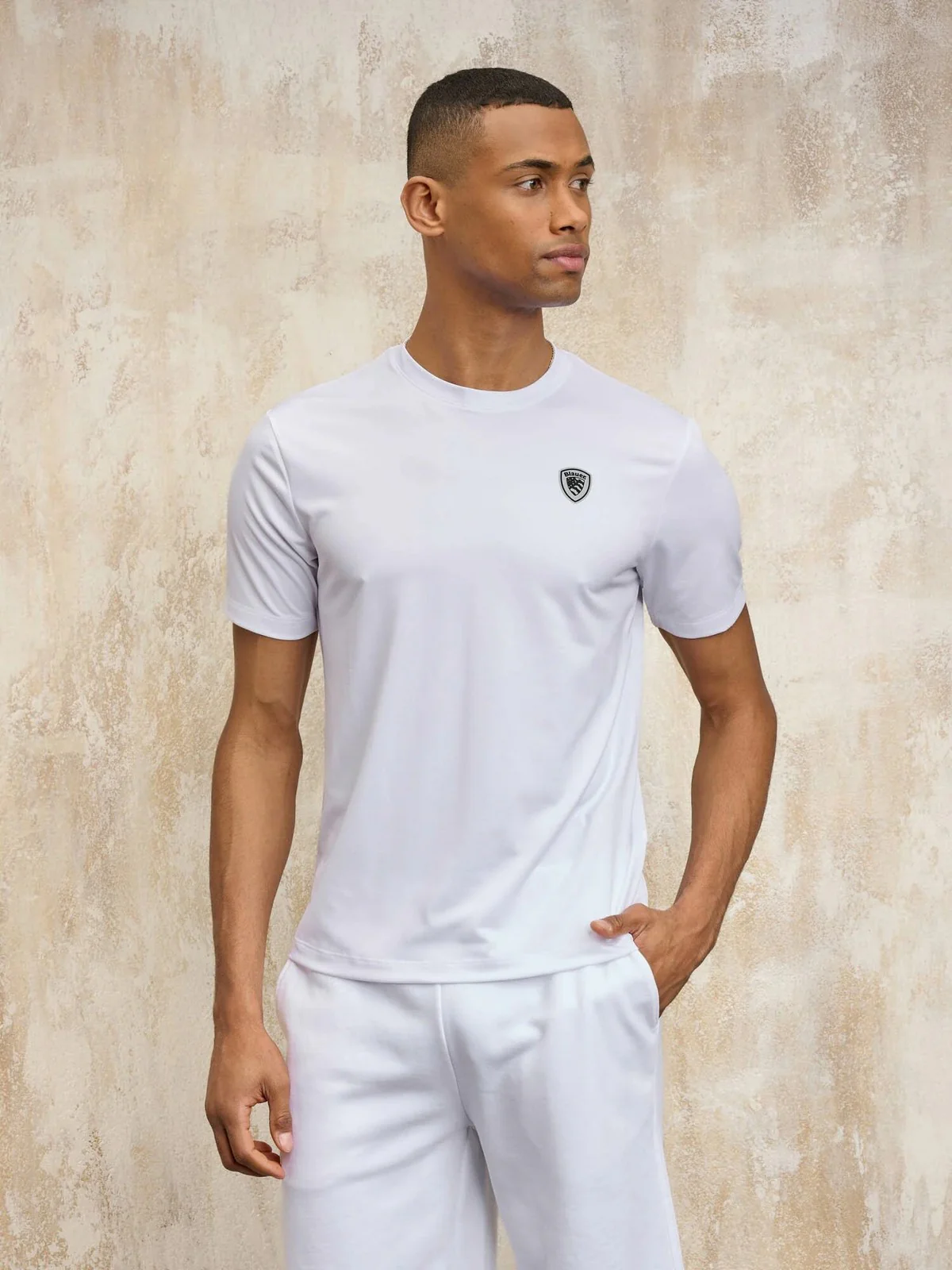 BLAUER T-shirt Uomo JAN 25SBLUH02109 006526 100 Bianco - Image 4