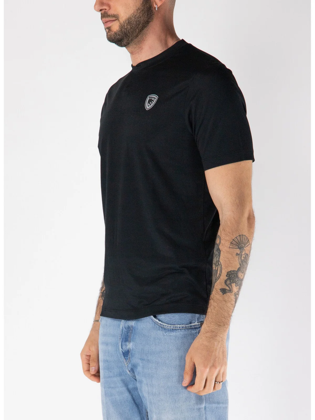 BLAUER T-shirt Uomo JAN 25SBLUH02109 006526 999 NERO - Image 2