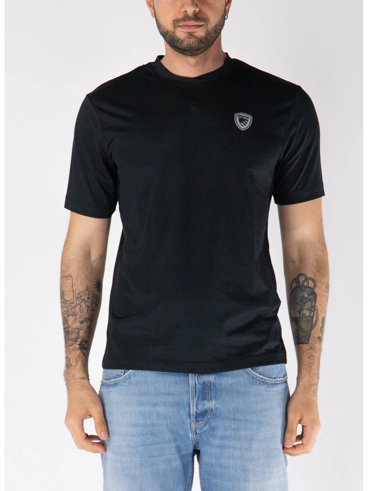 BLAUER T-shirt Uomo JAN 25SBLUH02109 006526 999 NERO - Image 3