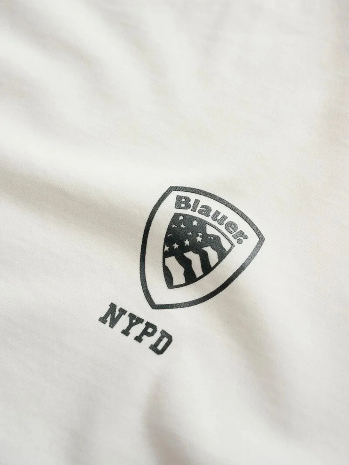 BLAUER T-shirt Uomo MALCOLM 25WBLUH01157 007332 102 BIANCO NEVE - Image 2