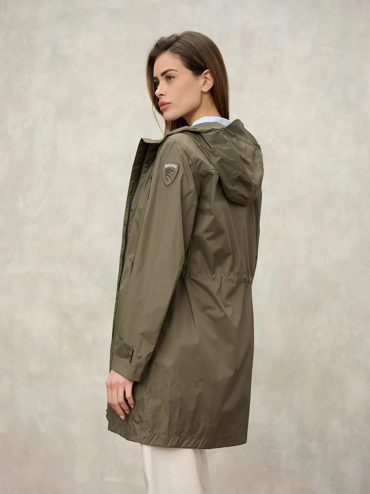 BLAUER Trench Donna THRUSH 26SBLDK11147 007111 60H GREEN 60H - Image 3