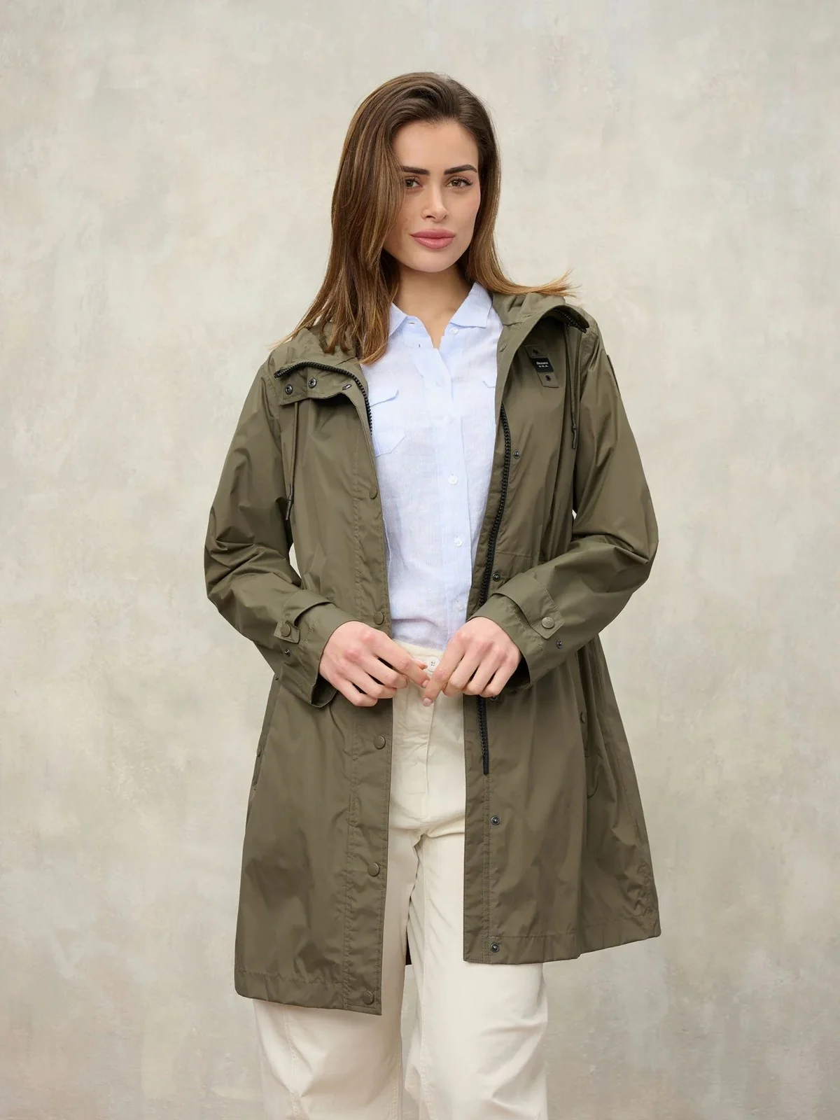 BLAUER Trench Donna THRUSH 26SBLDK11147 007111 60H GREEN 60H - Image 4