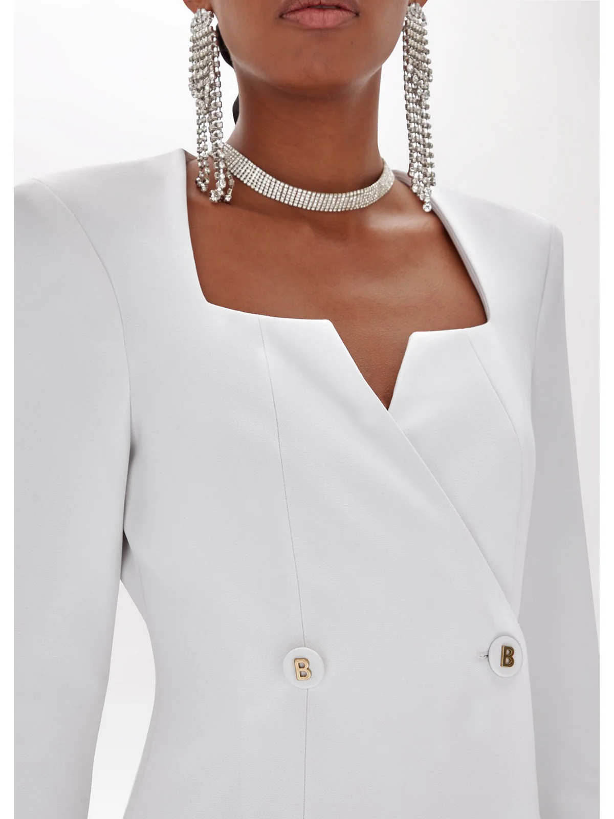 BLUGIRL Abito Donna  RA4128T3191 14300 Bianco - Image 4