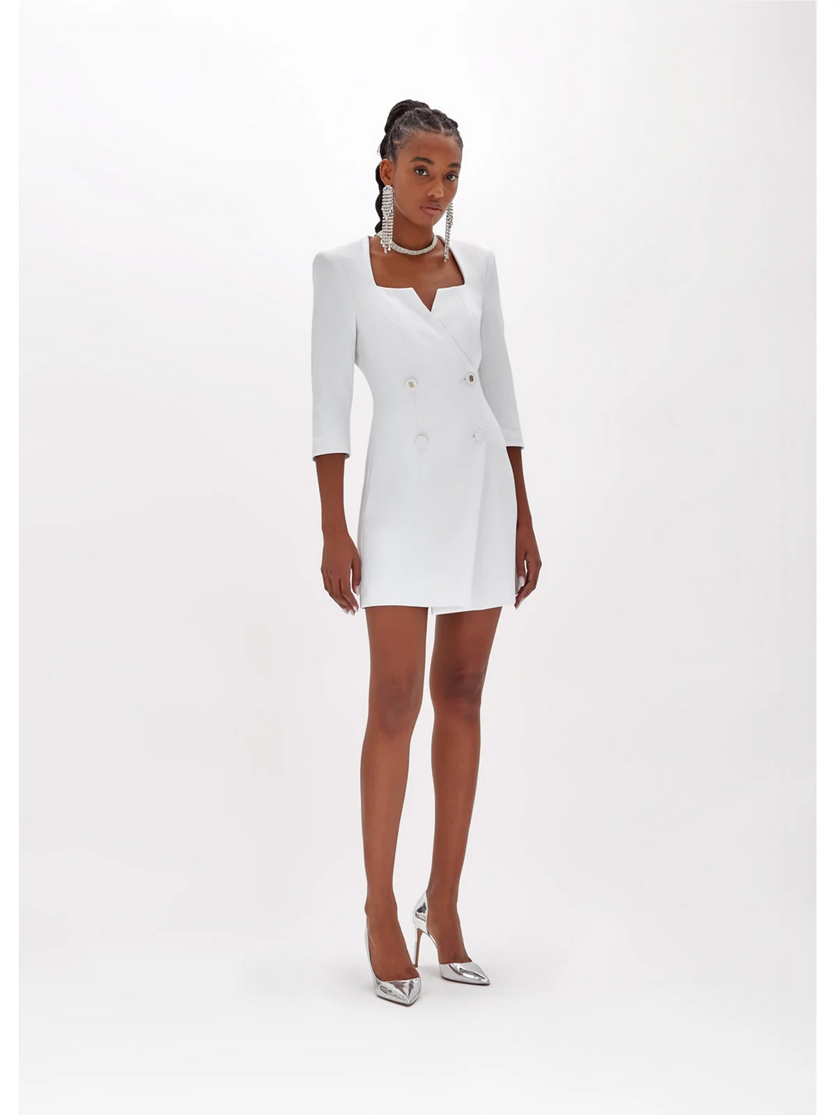 BLUGIRL Abito Donna  RA4128T3191 14300 Bianco - Image 5