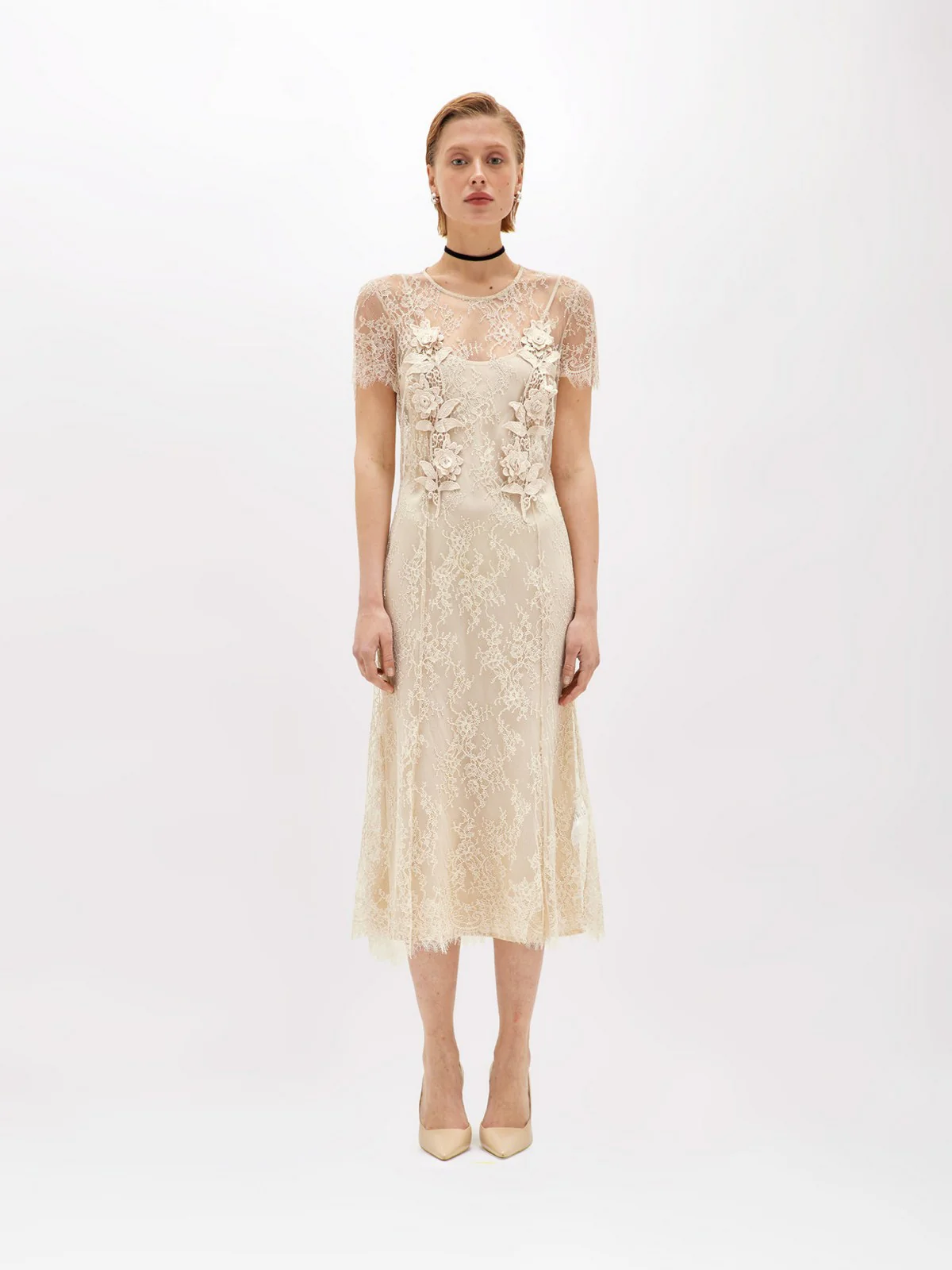 BLUGIRL Abito Donna  RA5111J4881 30907 Beige - Image 3
