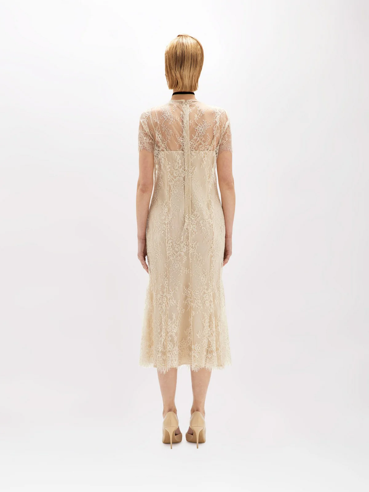 BLUGIRL Abito Donna  RA5111J4881 30907 Beige - Image 4