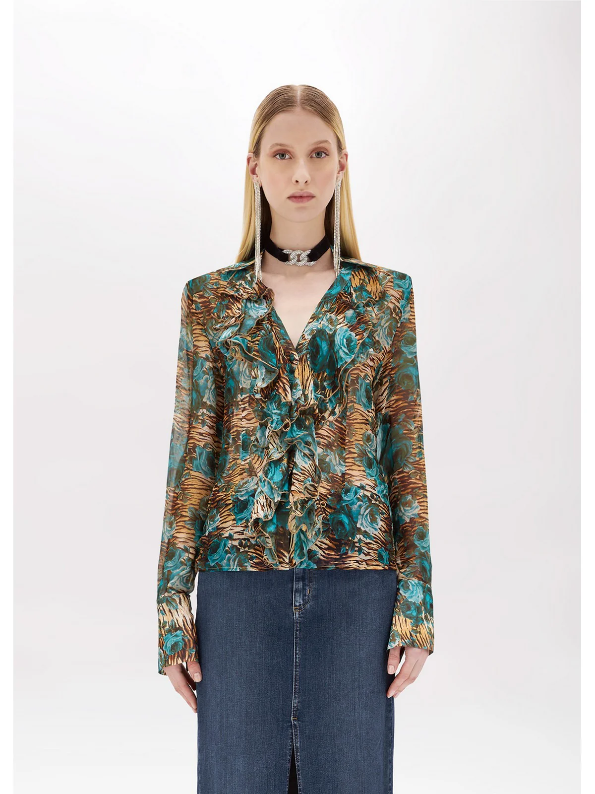 BLUGIRL Camicia Donna  RA4174T3079 N9208 Blu - Image 2