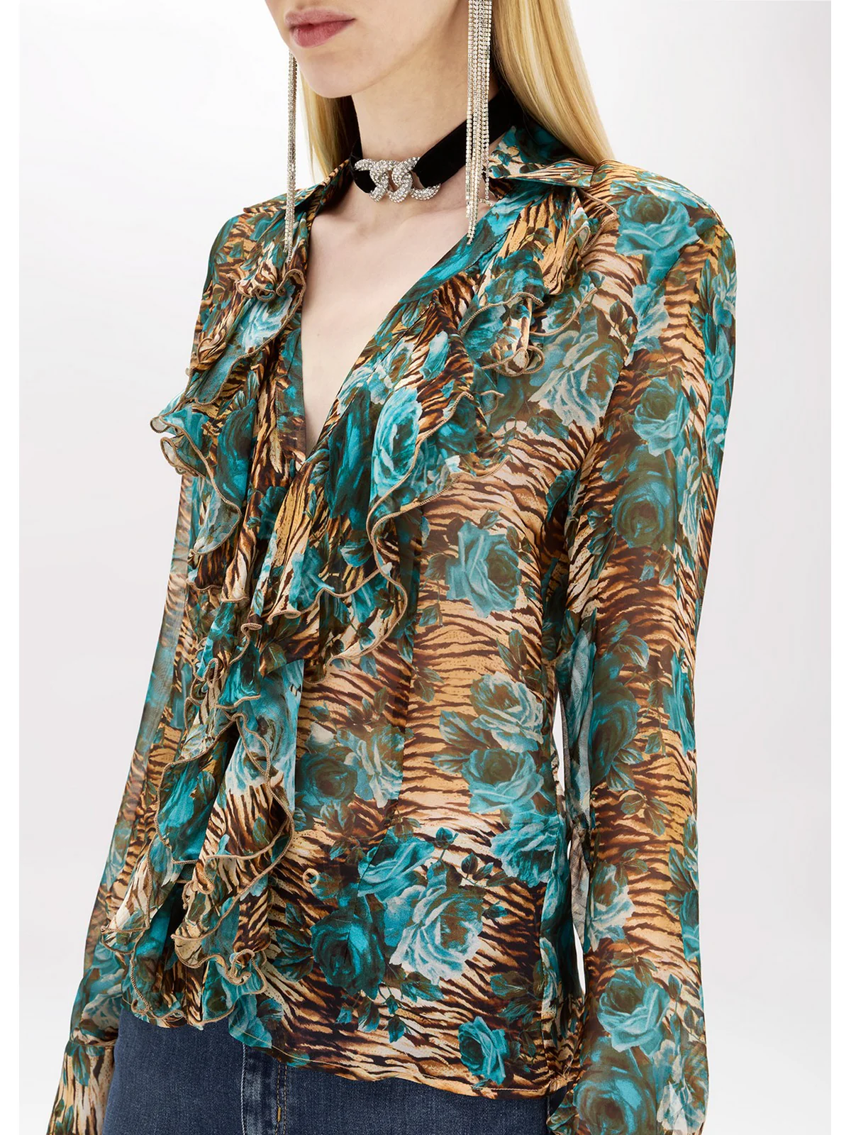 BLUGIRL Camicia Donna  RA4174T3079 N9208 Blu - Image 4