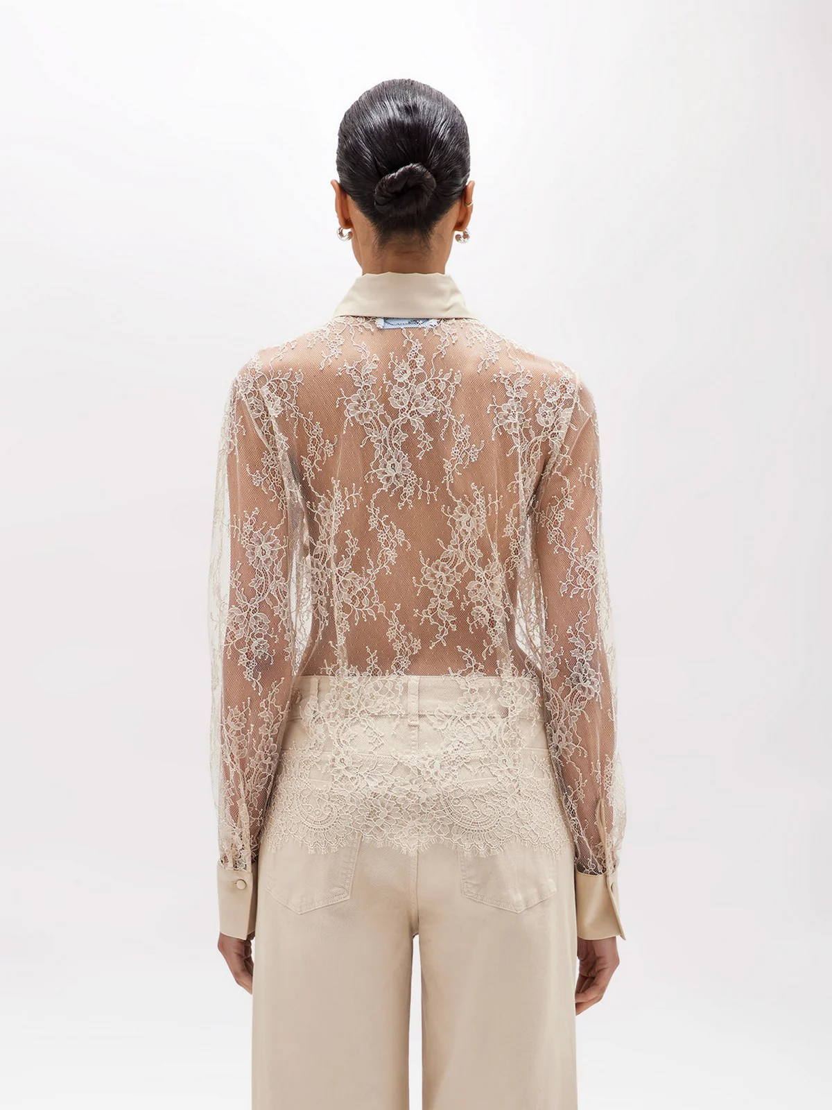 BLUGIRL Camicia Donna  RA5113J4881 30907 Beige - Image 4