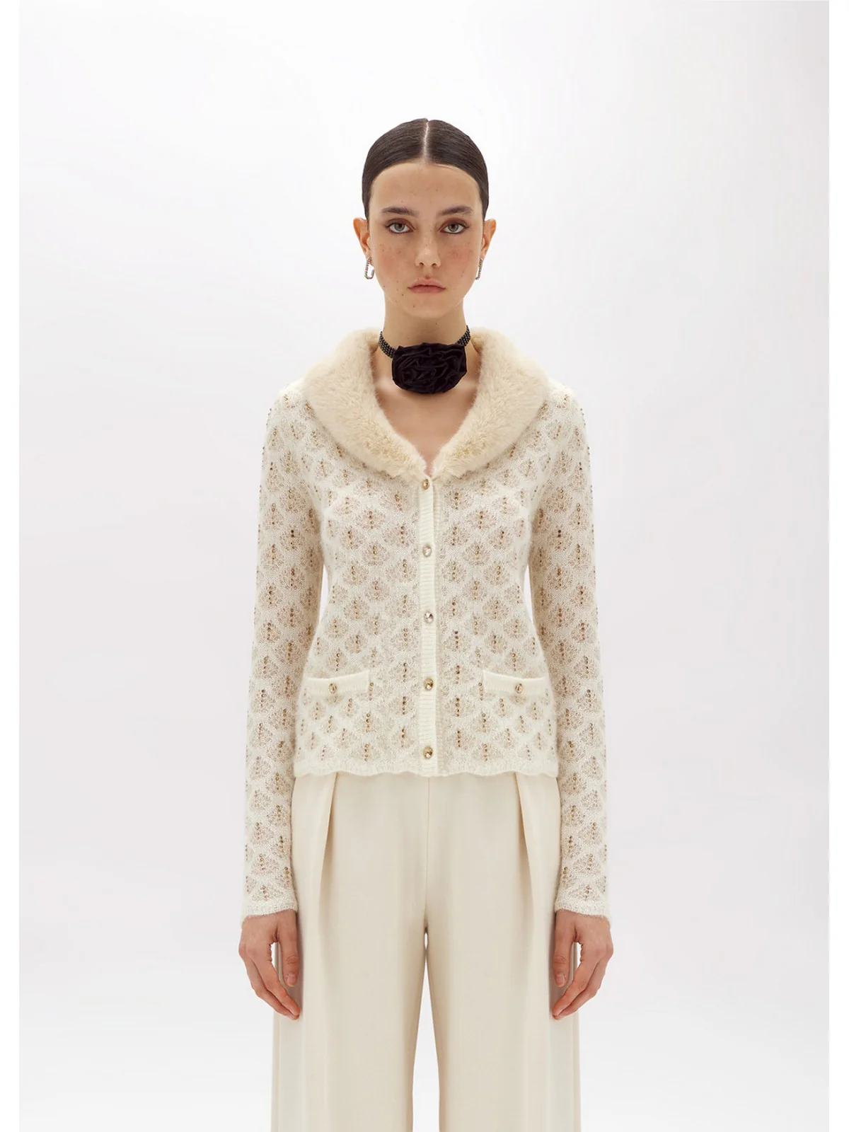 BLUGIRL Cardigan Donna  RF4105MA96O C3469 Beige - Image 4