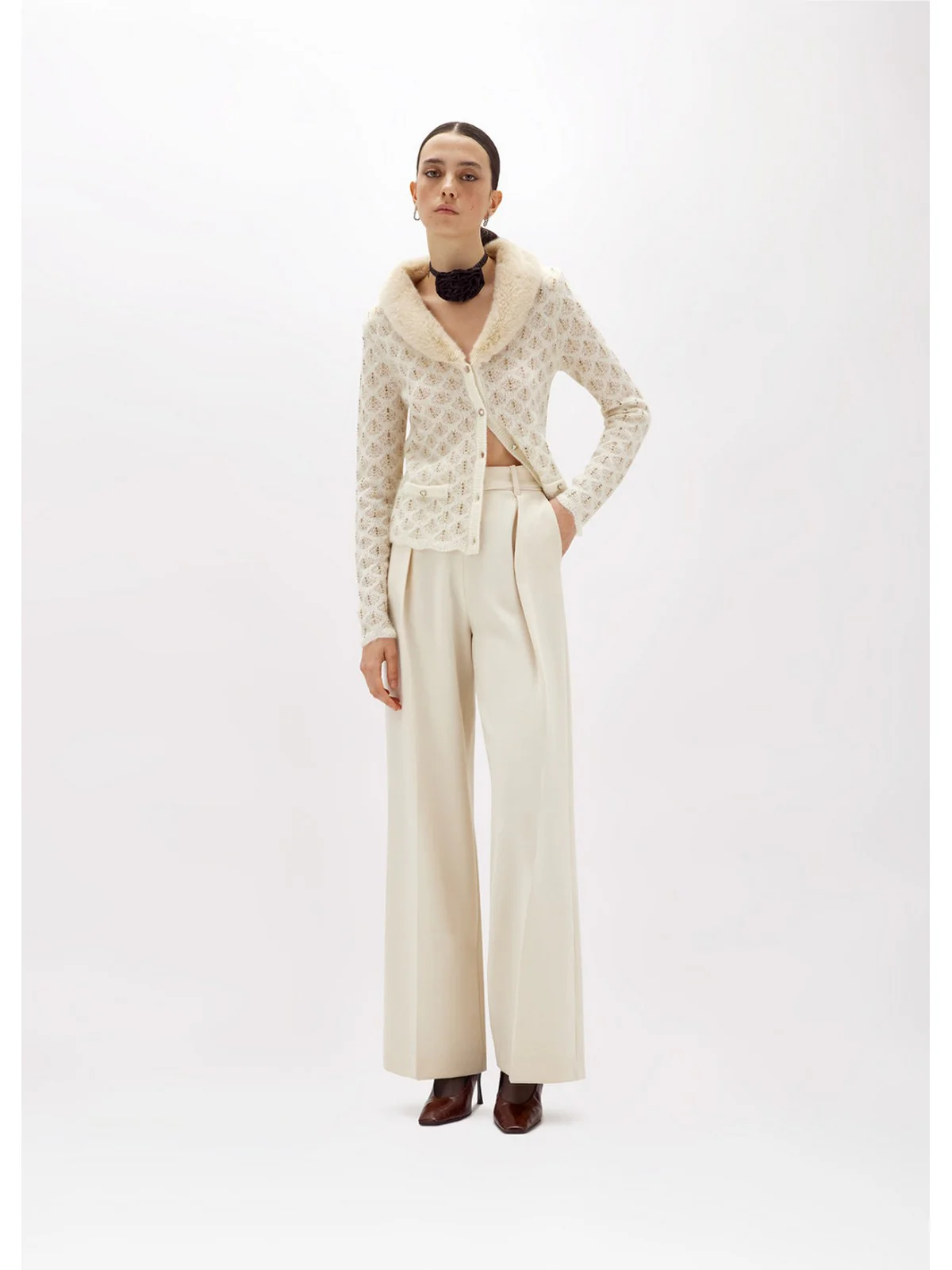 BLUGIRL Cardigan Donna  RF4105MA96O C3469 Beige - Image 5