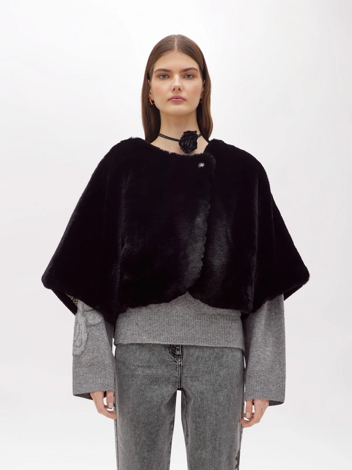 BLUGIRL Mantella Donna  PF5006T0300 22222 Nero - Image 3