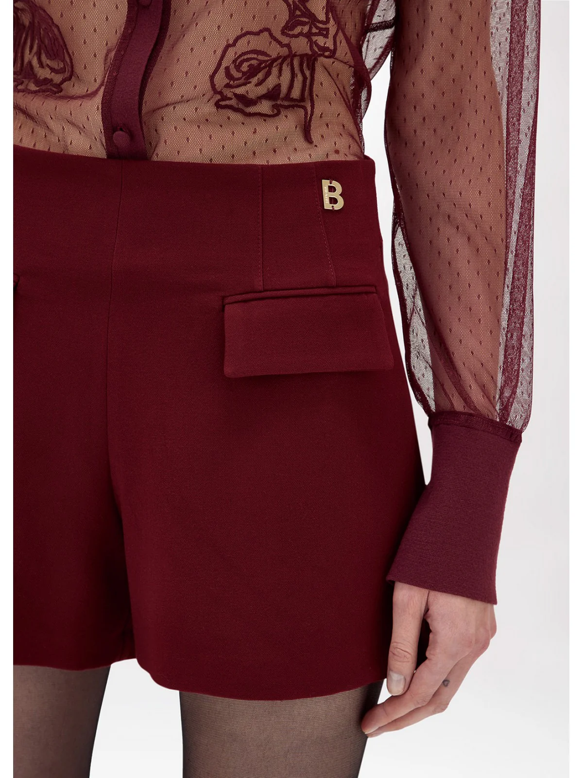 BLUGIRL Pantaloncino Donna  RF4063T3190 91725 Rosso - Image 4